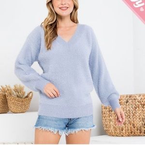 Sweet Lovely by Jen Fuzzy Tunic Sweater